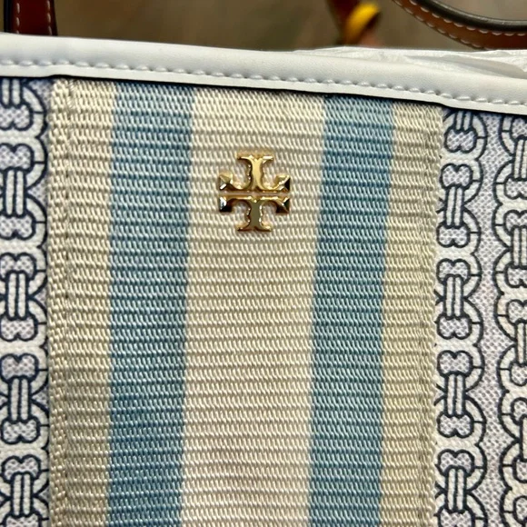 NWOT Tory Burch Daisy Chain Embroidered Tote Bag - Picture 3 of 9